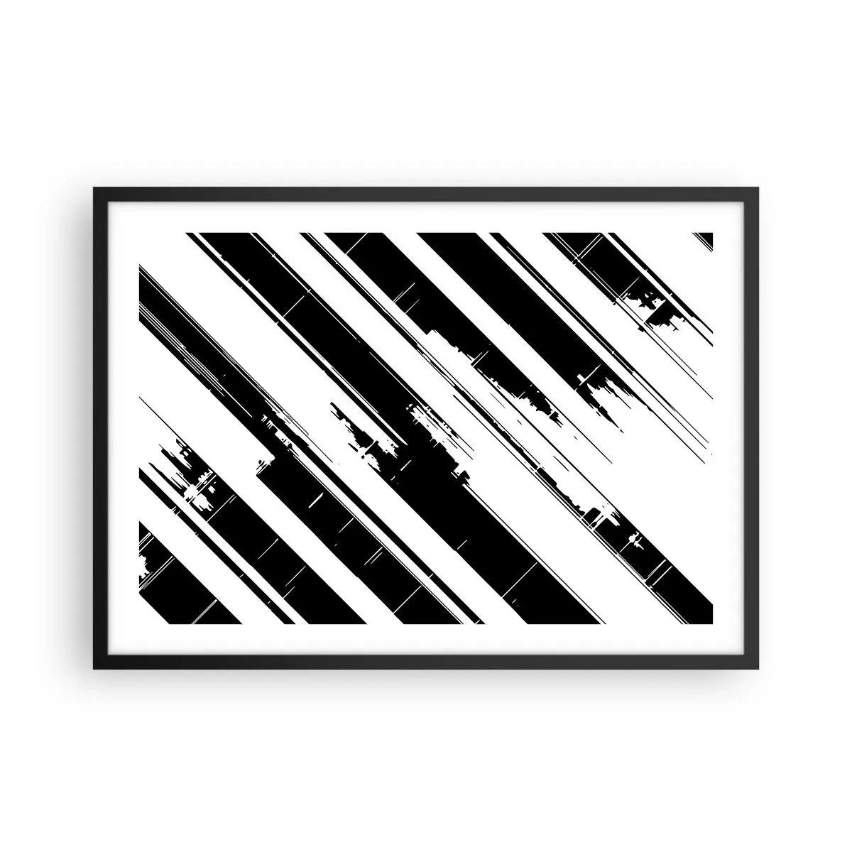 Poster în ramă neagră - Compoziție intensă și dinamică - 70x50 cm