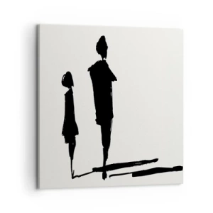 Tablou pe pânză - Cu siguranță împreună? - 60x60 cm