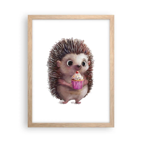 Poster în ramă de stejar deschis - Fiecare zi este o sărbătoare - 30x40 cm