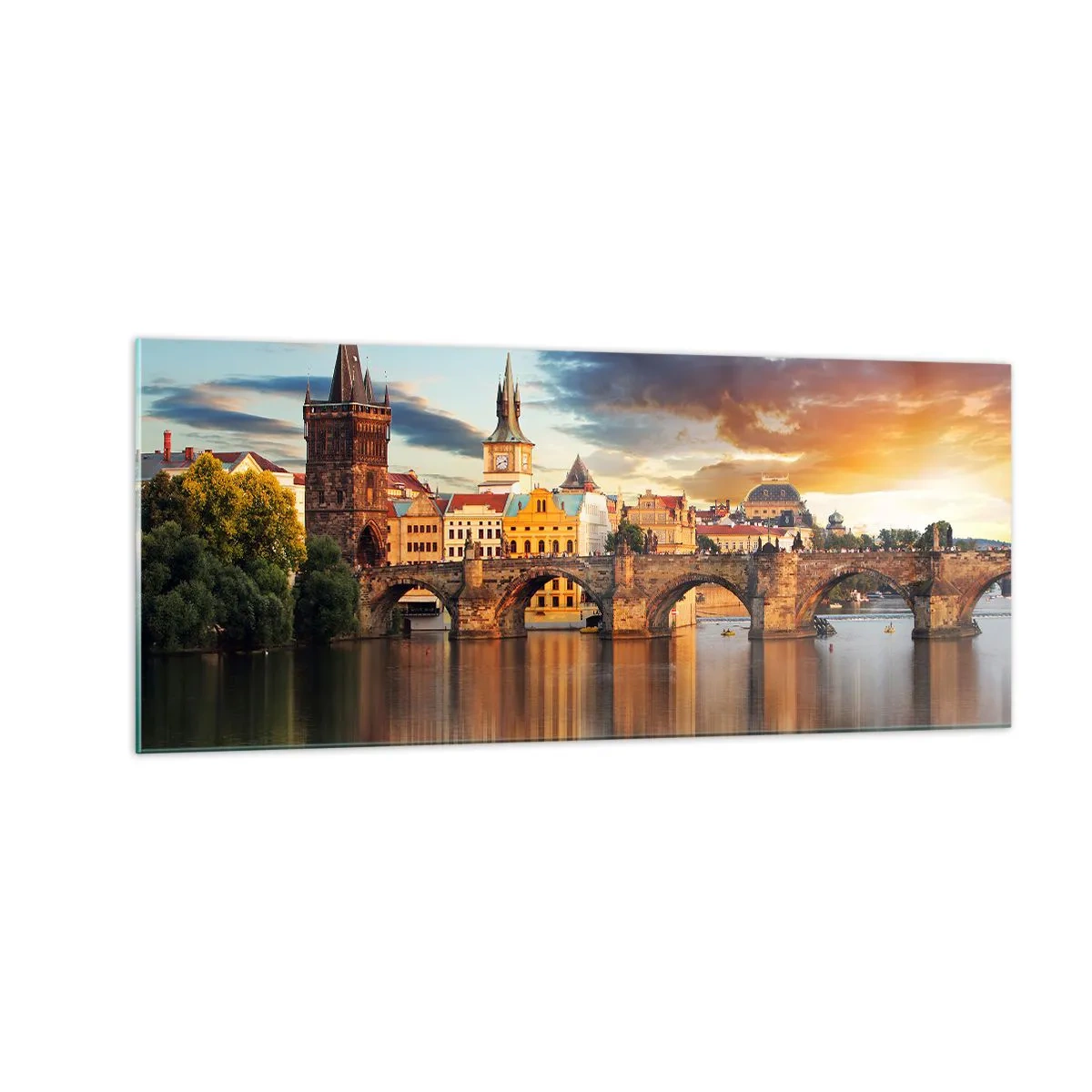 Tablou pe sticlă - Frumoasă pentru veacuri - 100x40 cm