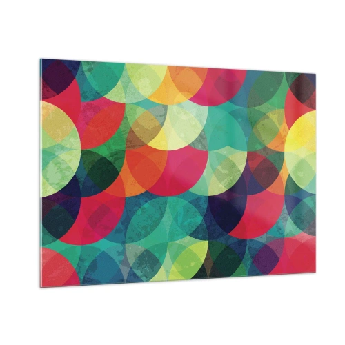 Tablou pe sticlă - Să intrăm în curcubeu - 100x70 cm