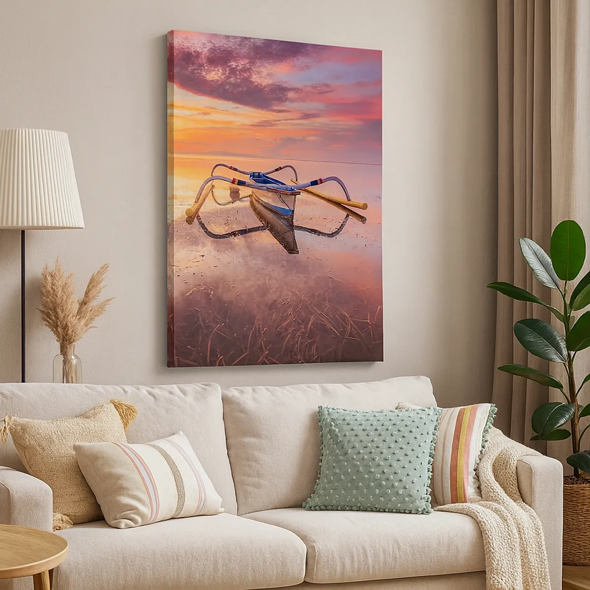 Tablou pe pânză - Liniștea unei seri tropicale - 50x70 cm