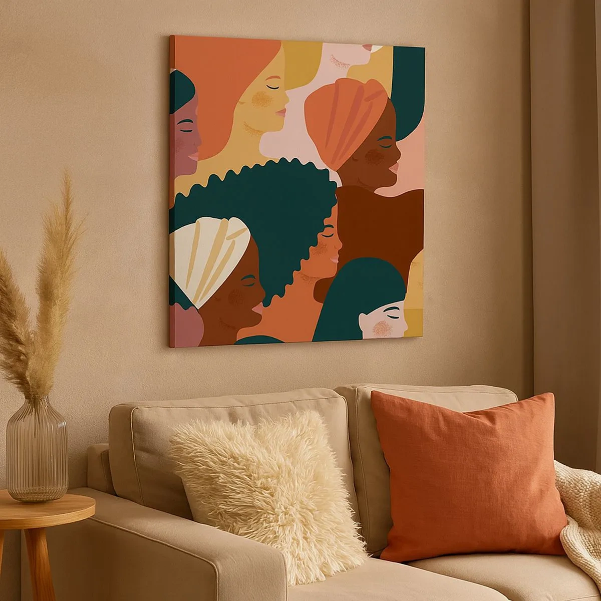 Tablou pe pânză - Numai feminitate - 30x30 cm