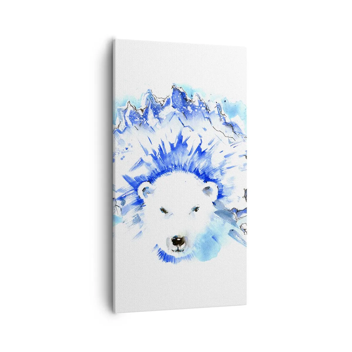 Tablou pe pânză - Regele Arcticii într-o coroană de gheață - 55x100 cm