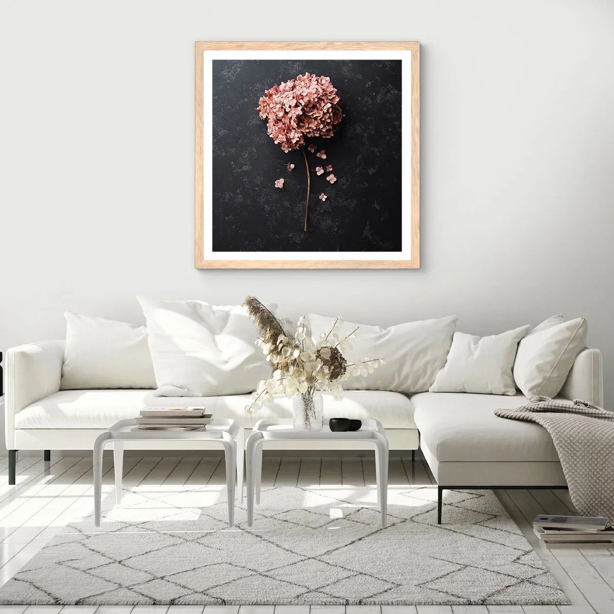 Poster în ramă de stejar deschis - Un semn cu adevărat romantic - 40x40 cm