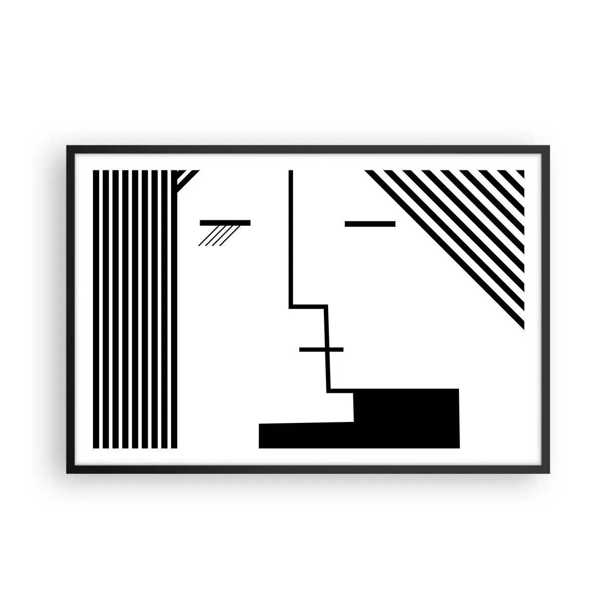 Poster în ramă neagră - Doar un sărut - 91x61 cm