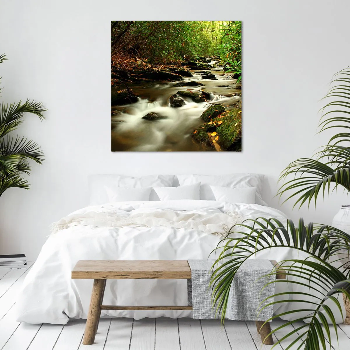 Tablou pe pânză - Ca argintul lichid - 70x70 cm