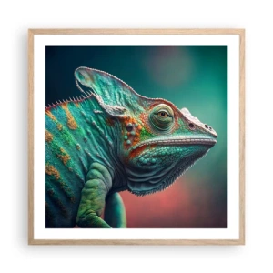 Poster în ramă de stejar deschis - Mă poți vedea? Nu e bine... - 60x60 cm