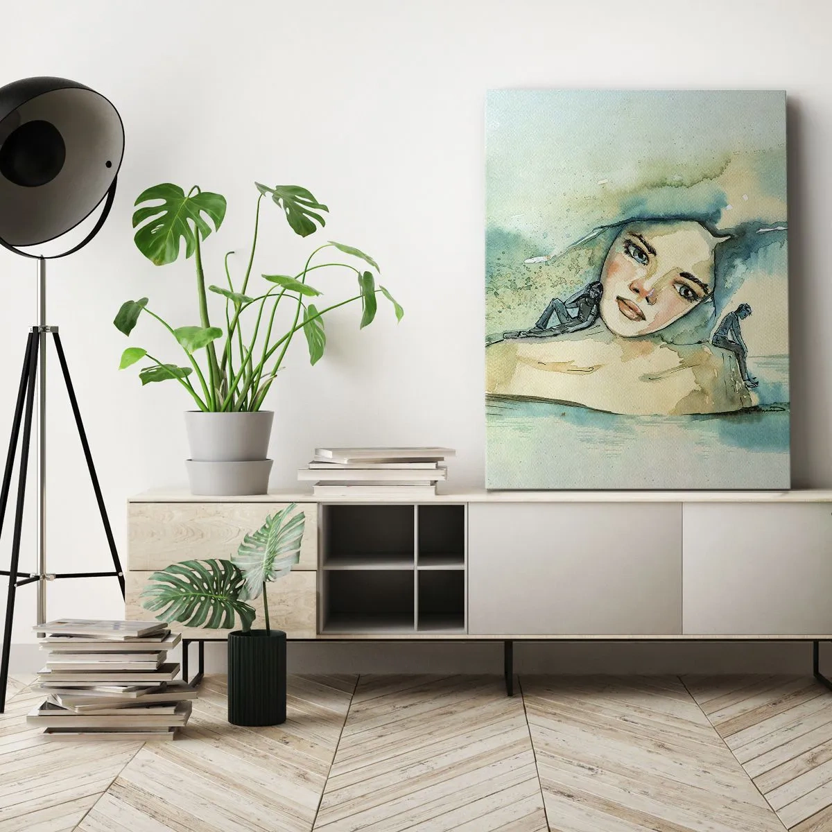 Tablou pe pânză - Am I blue? - 50x70 cm