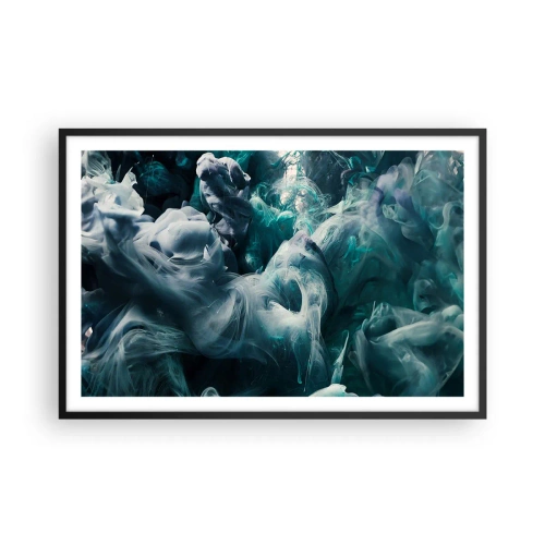 Poster în ramă neagră - Mișcarea culorilor - 91x61 cm