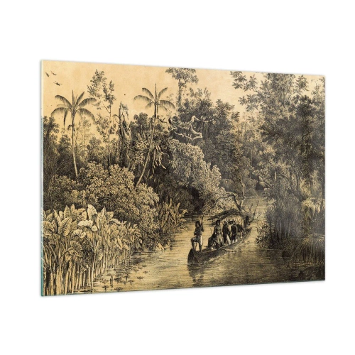 Tablou pe sticlă - Călătorie la sursă - 100x70 cm