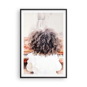 Poster în ramă neagră - Într-o lume a muzicii - 61x91 cm