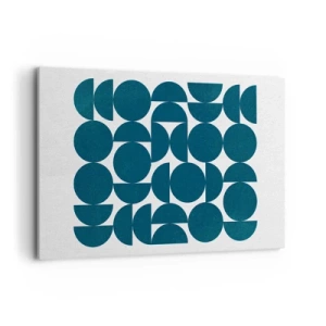 Tablou pe pânză - Cercuri și semicercuri - 120x80 cm