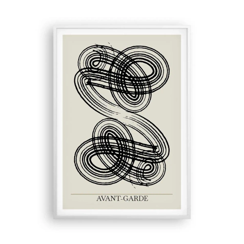 Poster în ramă albă - A apărut spontan - 70x100 cm