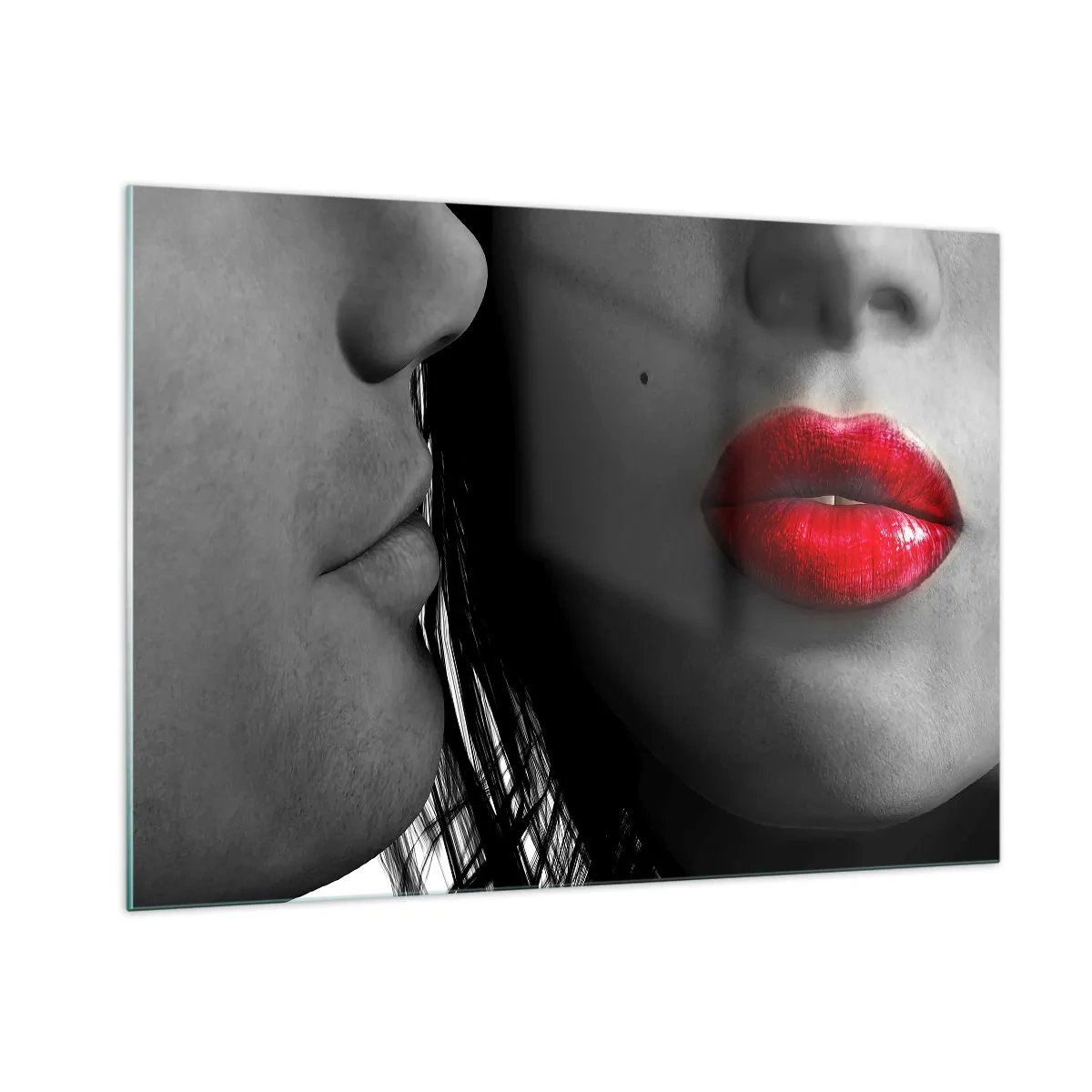 Tablou pe sticlă - Față în față  - 100x70 cm