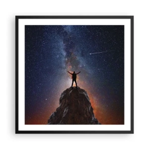 Poster în ramă neagră - Puterea este cu mine! - 60x60 cm