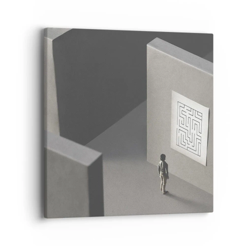 Tablou pe pânză - Dar unde sunt? - 40x40 cm