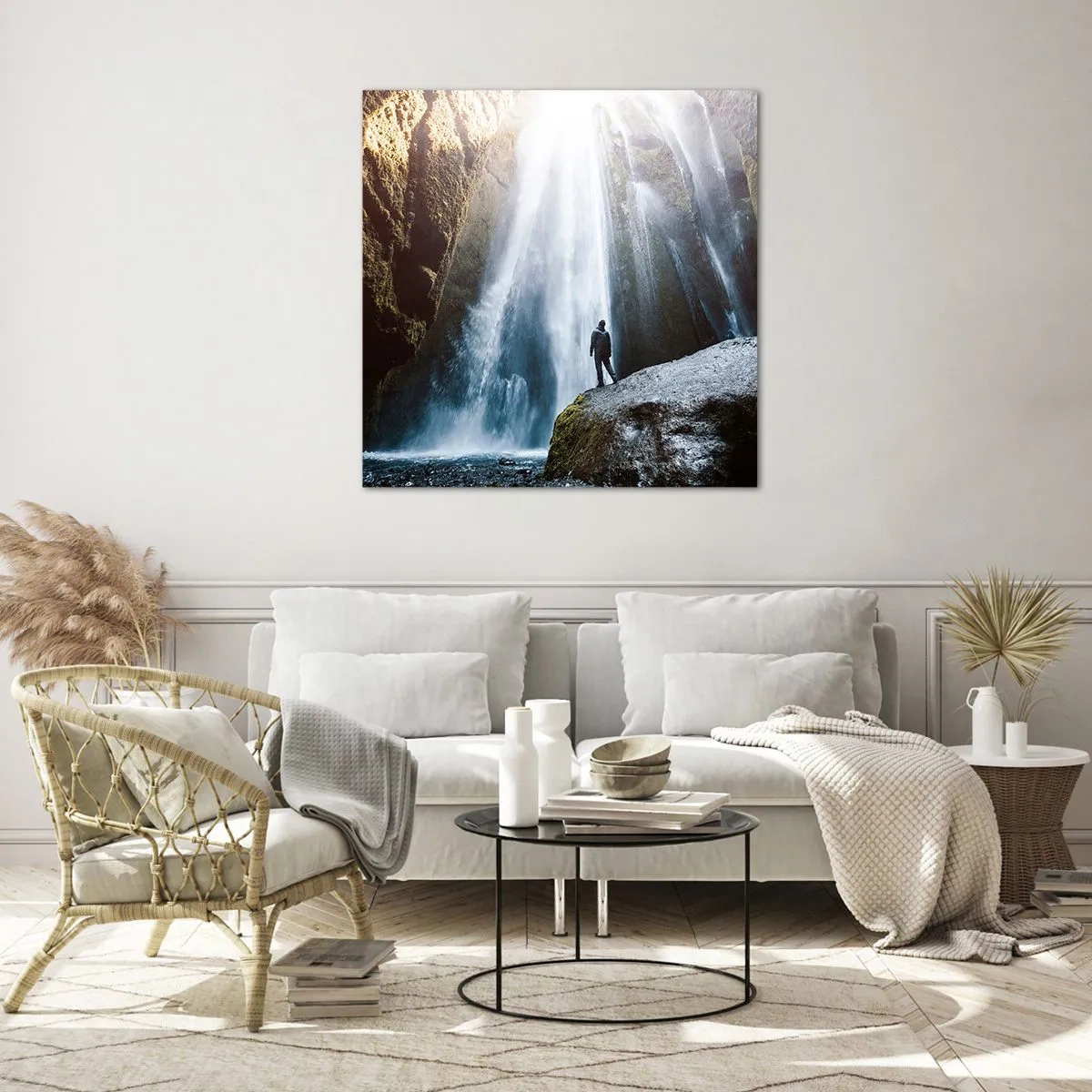 Tablou pe sticlă - Restabilirea proporțiilor - 60x60 cm