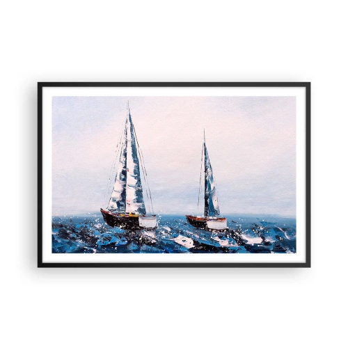 Poster în ramă neagră - Frăția vântului - 91x61 cm