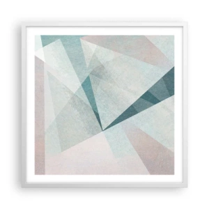 Poster în ramă albă - Calm și totuși dinamic - 60x60 cm