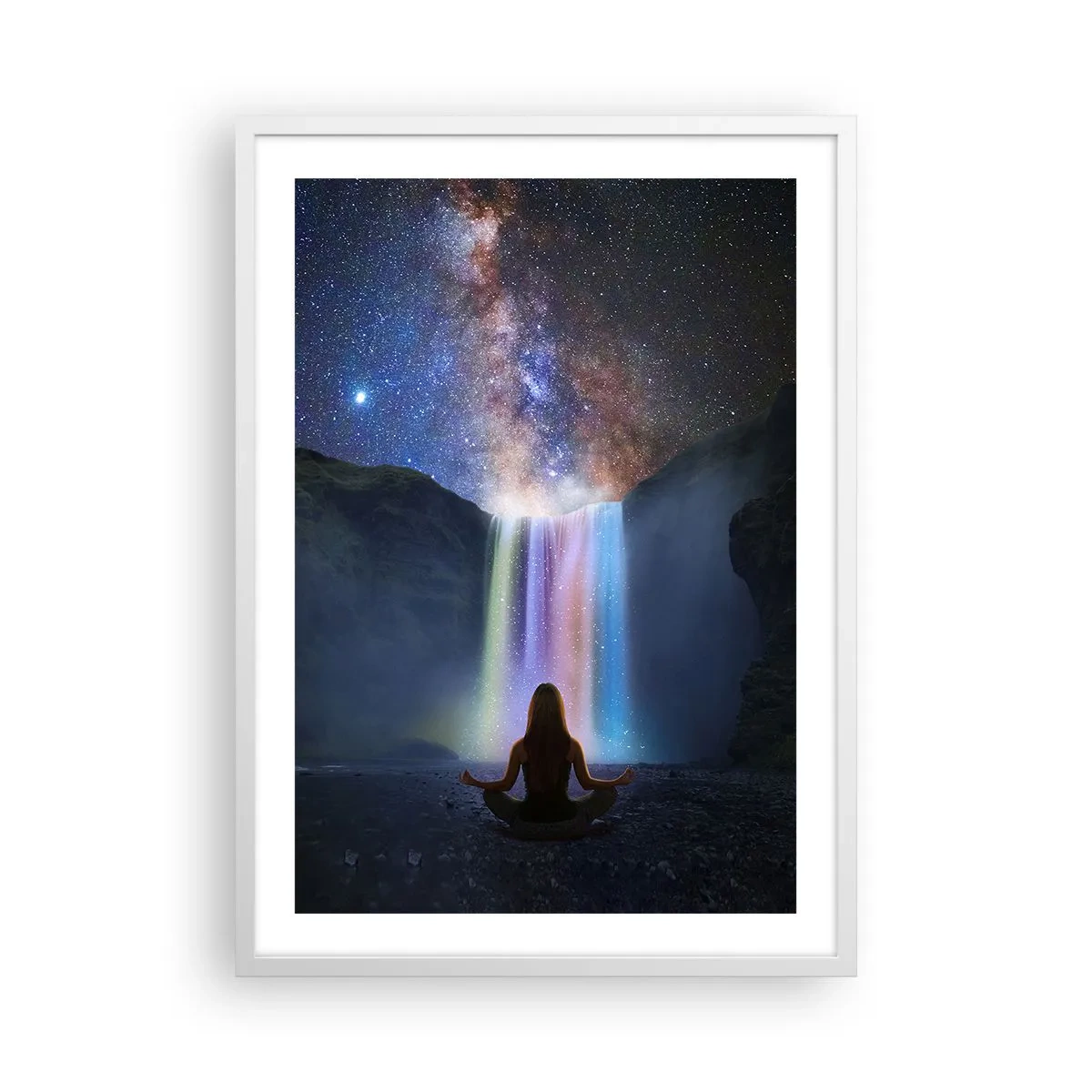 Poster în ramă albă - Armonie absolută - 50x70 cm