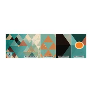 Mostră tapet autocolant Deluxe Sticker - Unitatea multiplicității, multiplicitatea unității - Abstracția, Bucată, Model modern - 100x30 cm