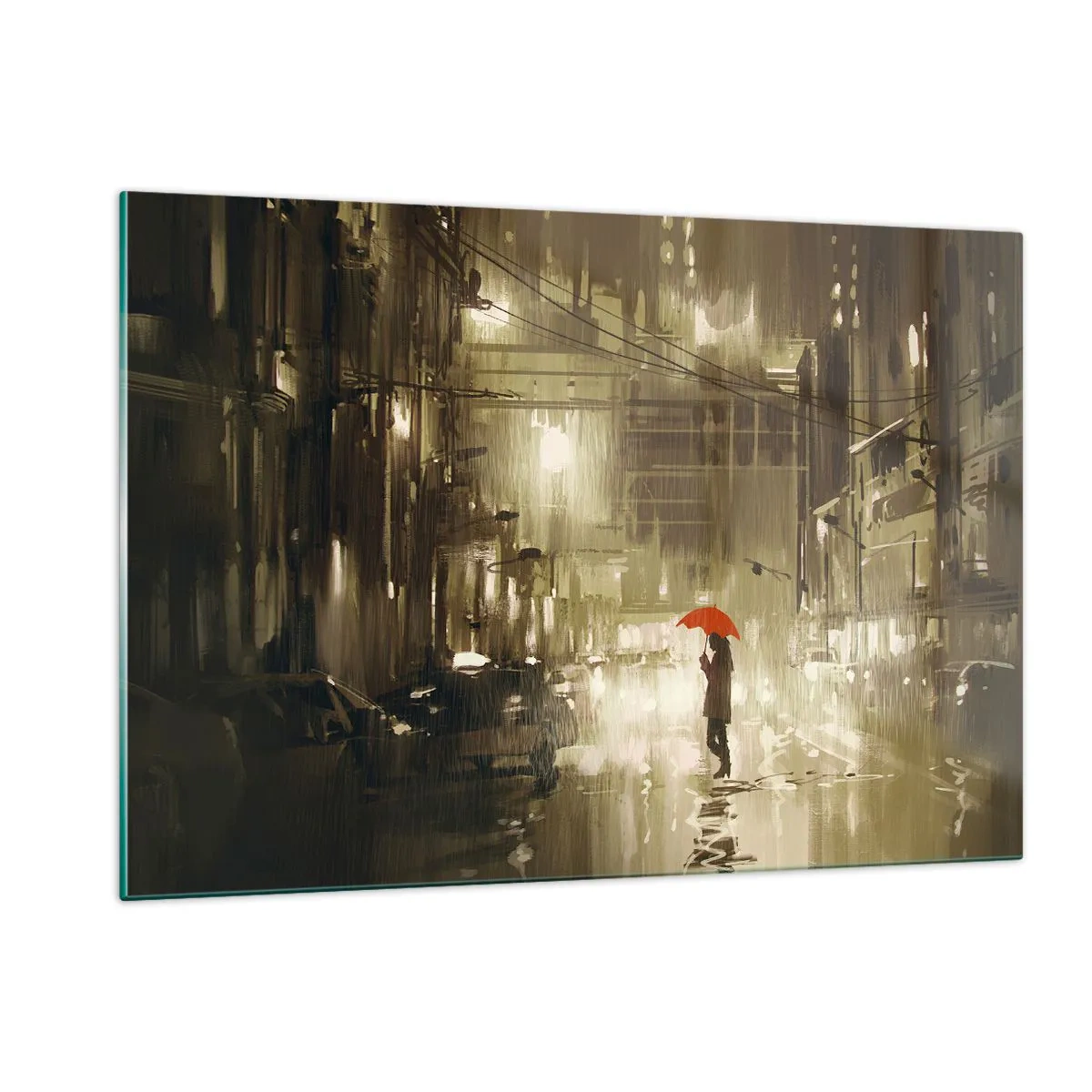 Tablou pe sticlă - Singură, dar nu singuratică - 120x80 cm