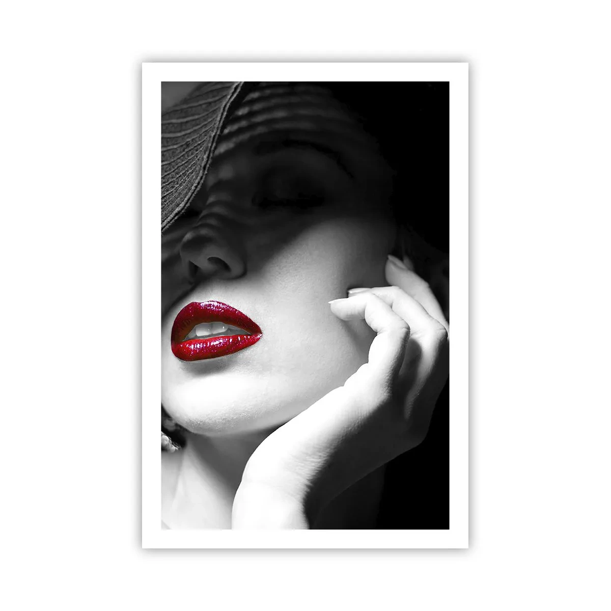 Poster - Studiu în stacojiu - 61x91 cm