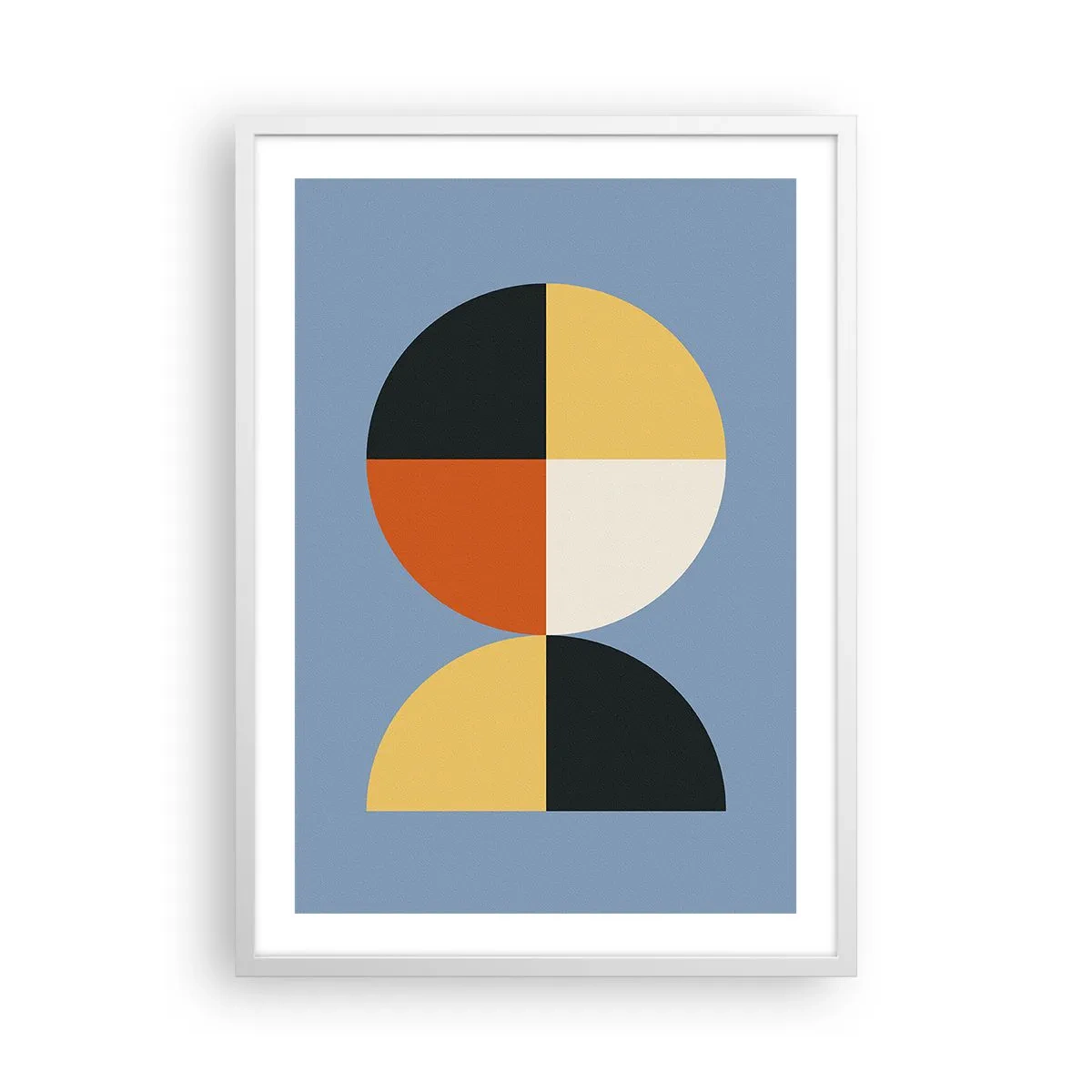 Poster în ramă albă - Uită-te și numără - 50x70 cm