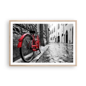 Poster în ramă de stejar deschis - Adevărata frumusețe nu îmbătrânește - 91x61 cm