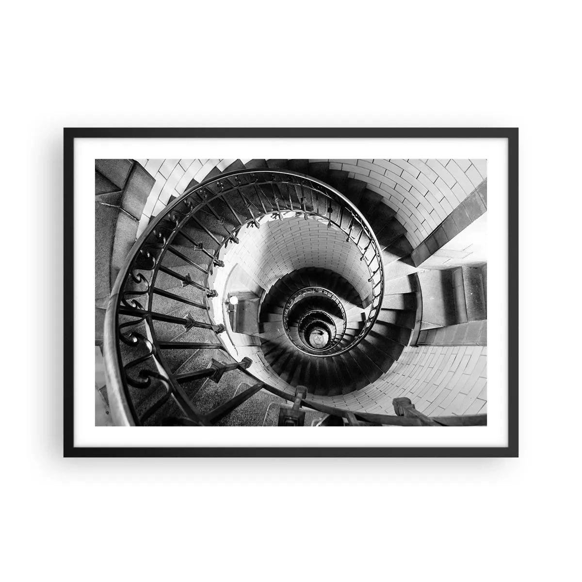 Poster în ramă neagră - Din ce în ce mai sus - 70x50 cm