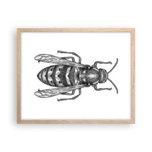 Poster în ramă de stejar deschis - De pe o planetă de insecte - 50x40 cm