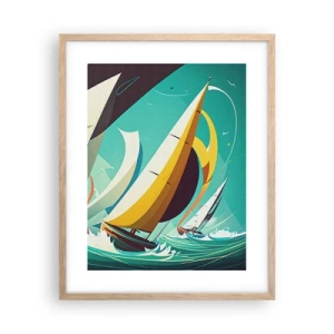 Poster în ramă de stejar deschis - Voinici și învingători - 40x50 cm