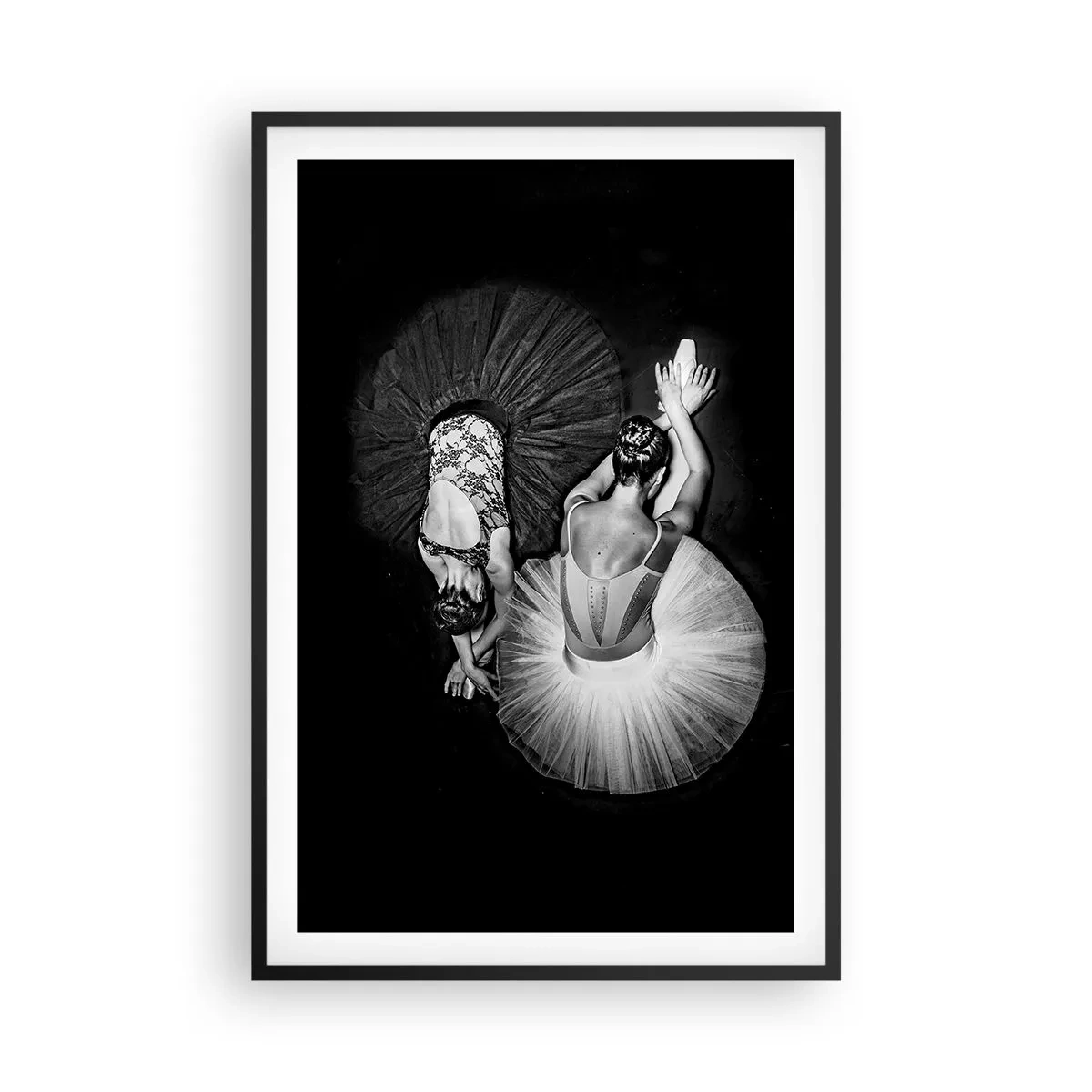Poster în ramă neagră - Yin și yang - echilibrul perfect - 61x91 cm