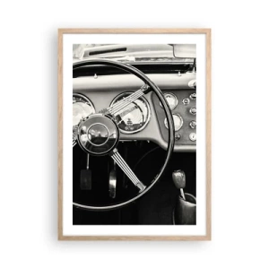 Poster în ramă de stejar deschis - Visul unui colecționar - 50x70 cm