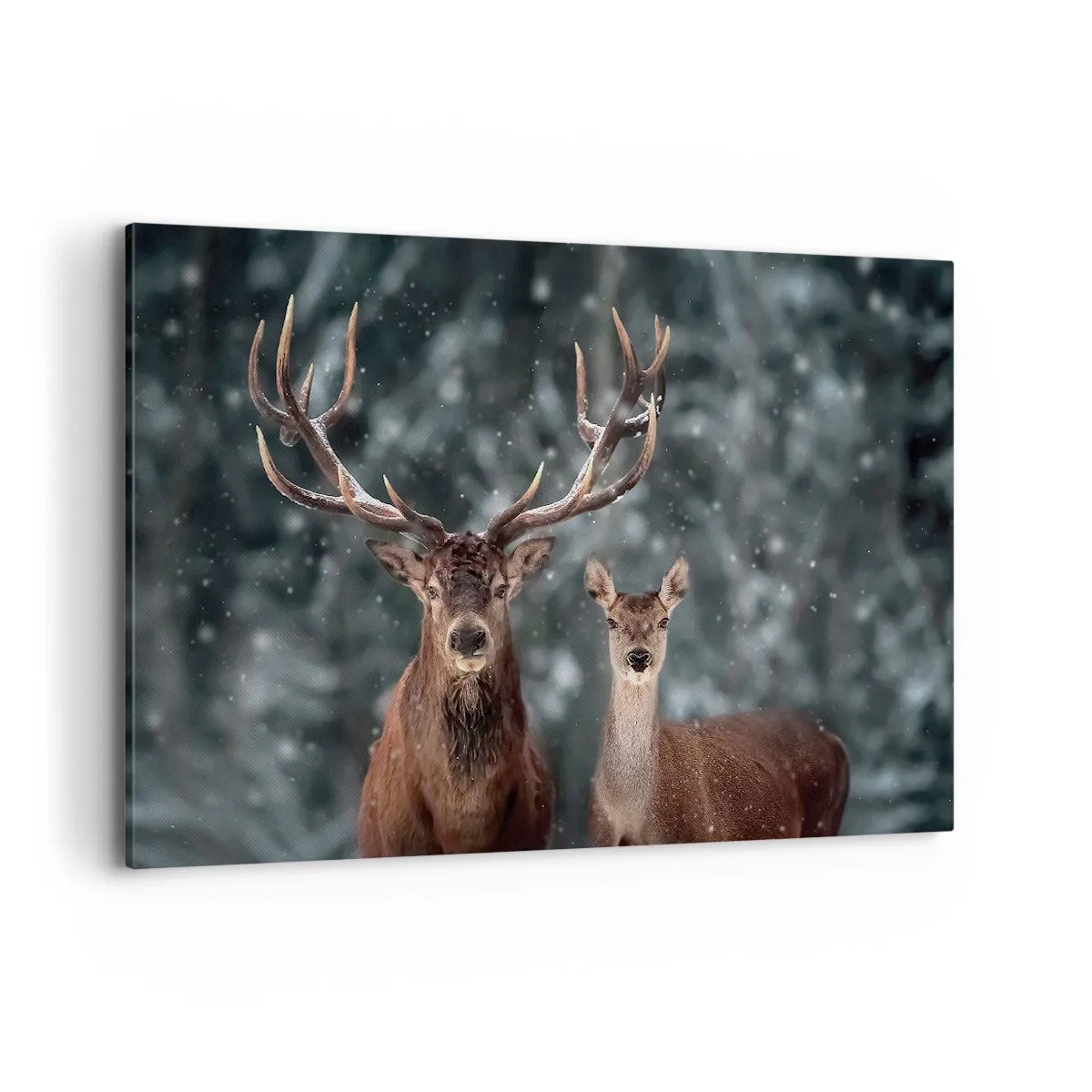 Tablou pe pânză - Stăpânul pădurii și soția sa - 120x80 cm