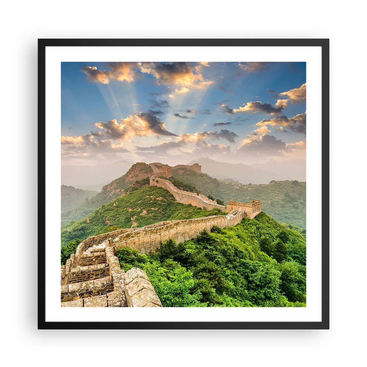 Poster în ramă neagră - Măreția netrecătoare - 60x60 cm