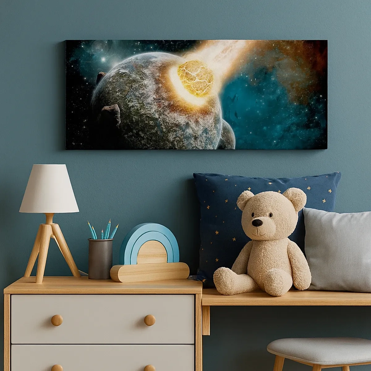 Tablou pe pânză - Anihilare sau naștere? - 30x30 cm