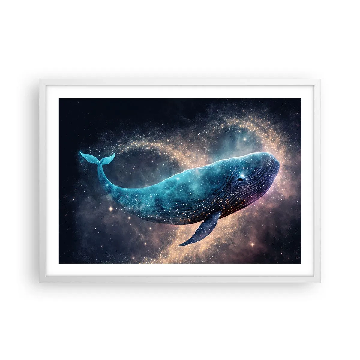 Poster în ramă albă - Există o lume... - 70x50 cm