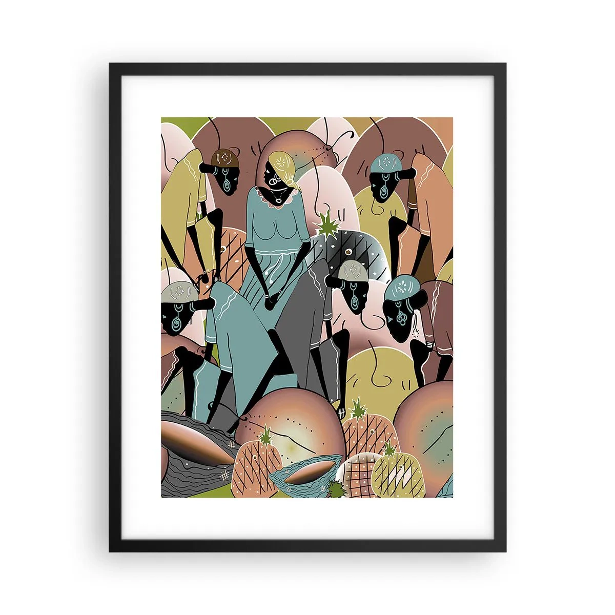 Poster în ramă neagră - Sărbătoarea cea mare se apropie - 40x50 cm