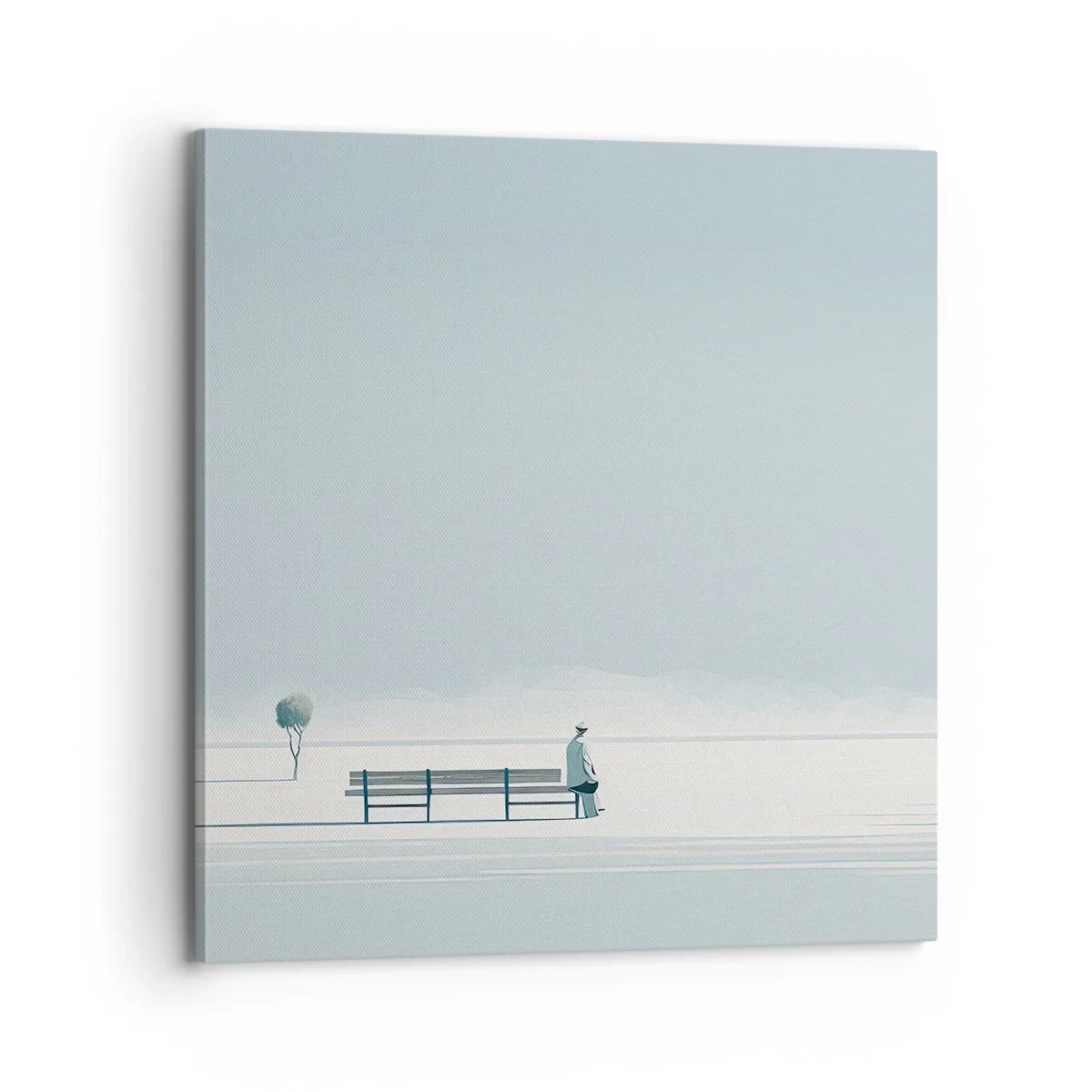 Tablou pe pânză - Da, aștept. - 70x70 cm