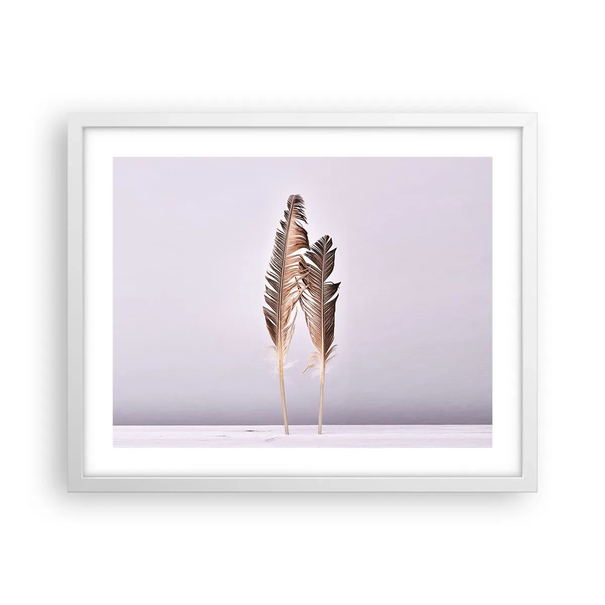 Poster în ramă albă - Împotriva neantului - 50x40 cm