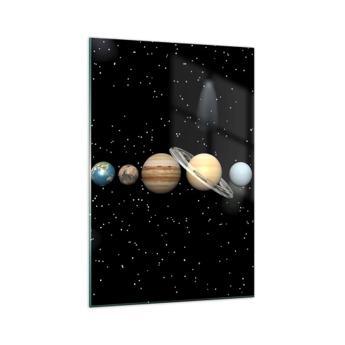 Tablou pe sticlă - Și planetele o iau razna, o iau razna... - 70x100 cm