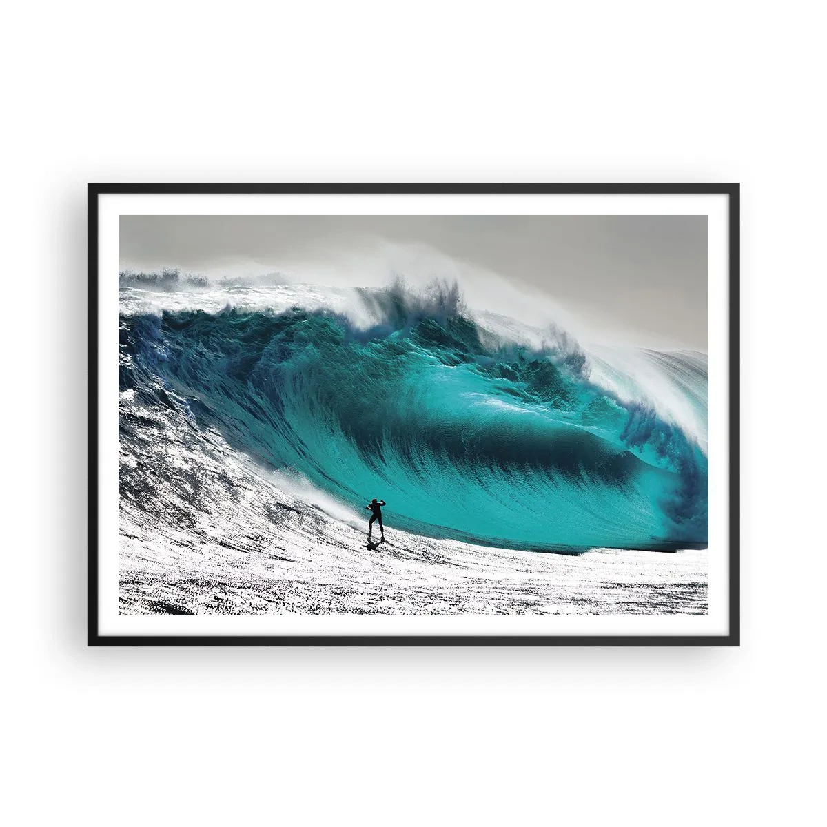 Poster în ramă neagră - Provocare acceptată - 100x70 cm