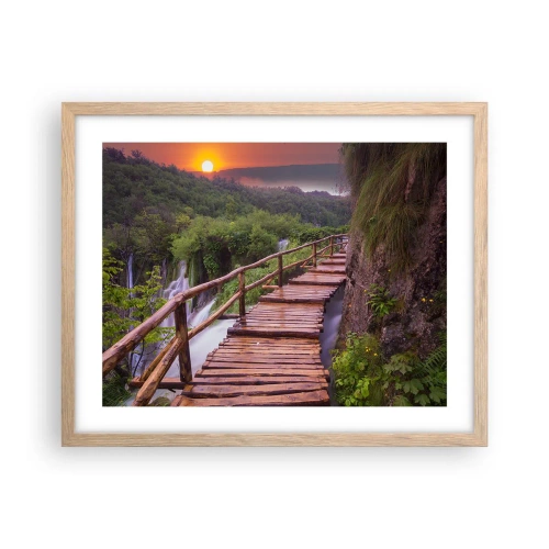 Poster în ramă de stejar deschis - Frumusețe de necrezut - 50x40 cm