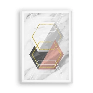 Poster în ramă albă - Compoziția lanțului - 70x100 cm