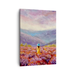 Tablou pe pânză - Într-o lume de lavandă - 50x70 cm