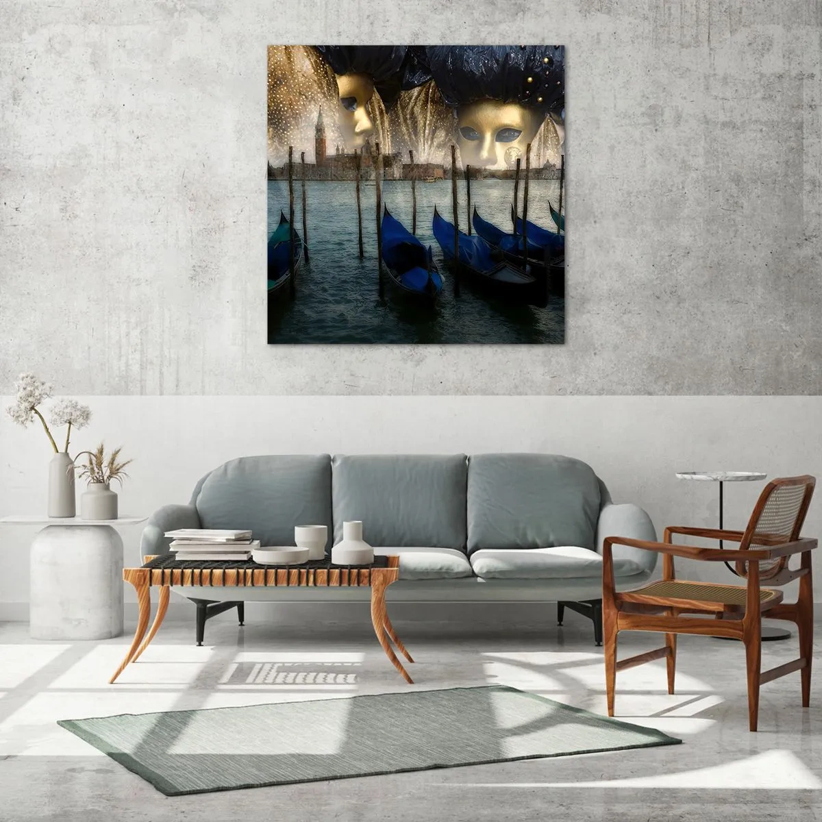 Tablou pe sticlă - Să înceapă carnavalul - 60x60 cm