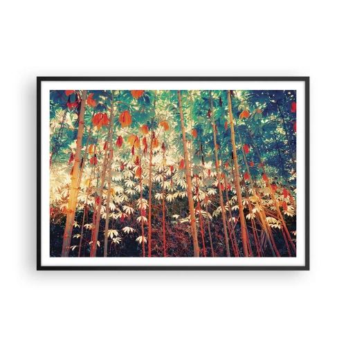 Poster în ramă neagră - Viața secretă a frunzelor - 100x70 cm