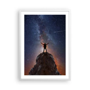 Poster în ramă albă - Puterea este cu mine! - 50x70 cm